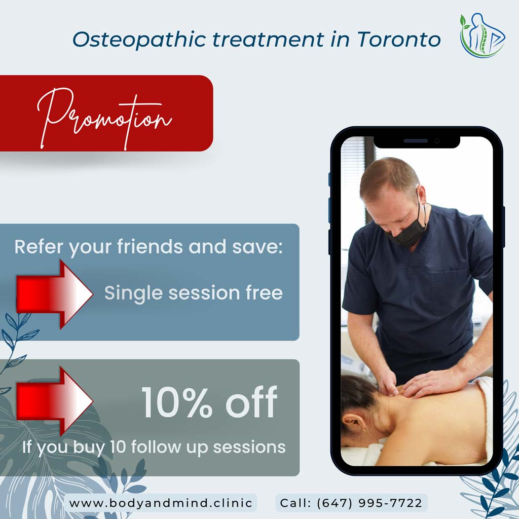 Promo Osteopathic treatment in Toronto