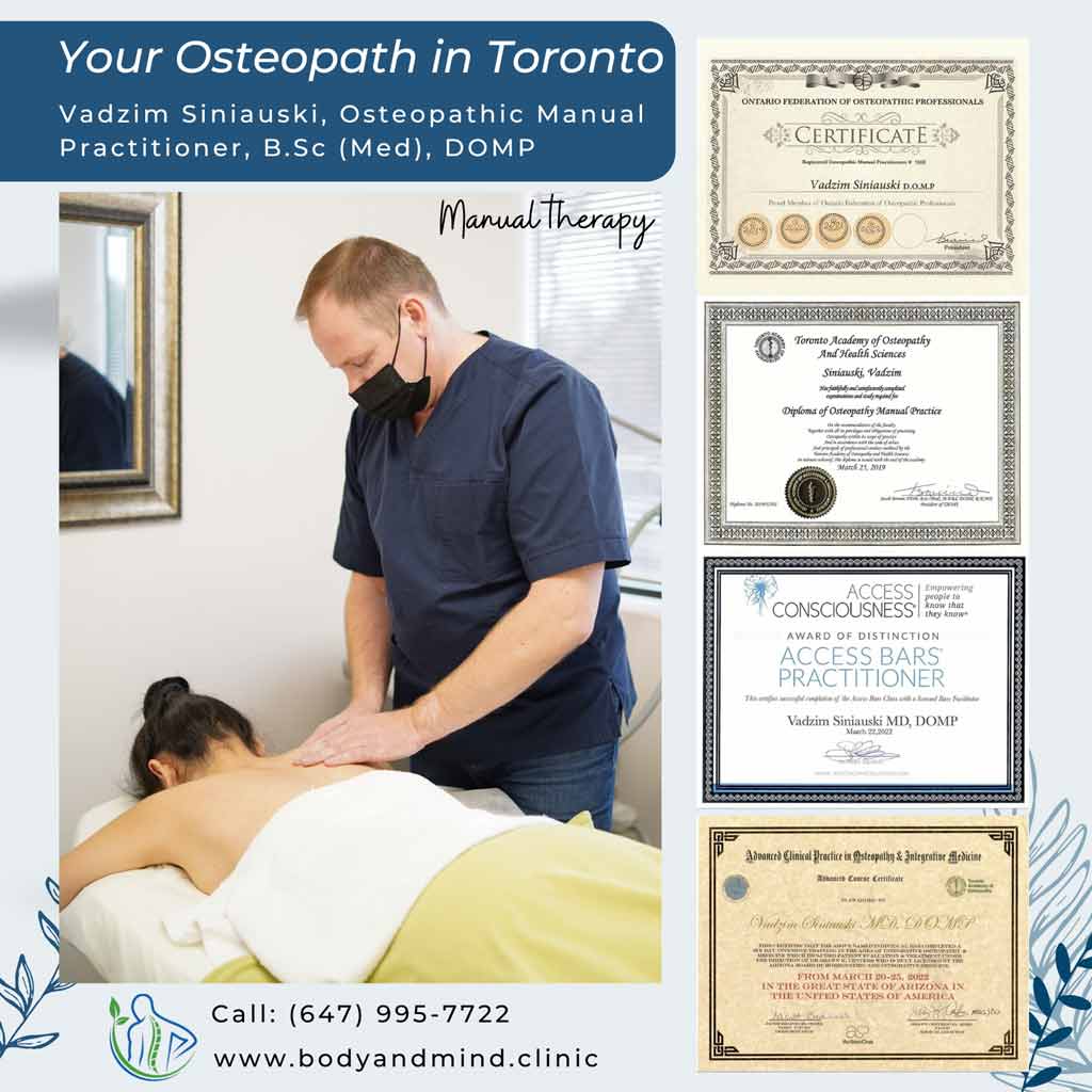 Your osteopath in Toronto Vadzim Siniauski