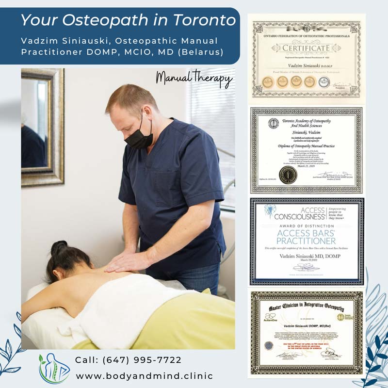 Your osteopath in Toronto & North-York Vadzim Siniauski