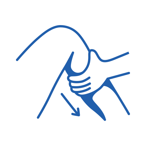 Lymphatic drainage massage to reduce swelling