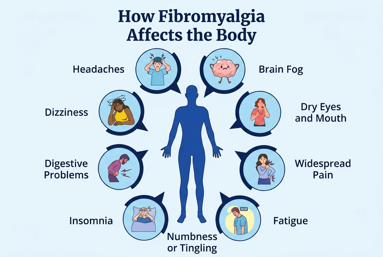 How Fibromyalgia affects the body Signs and Symptoms of Fibromyalgia